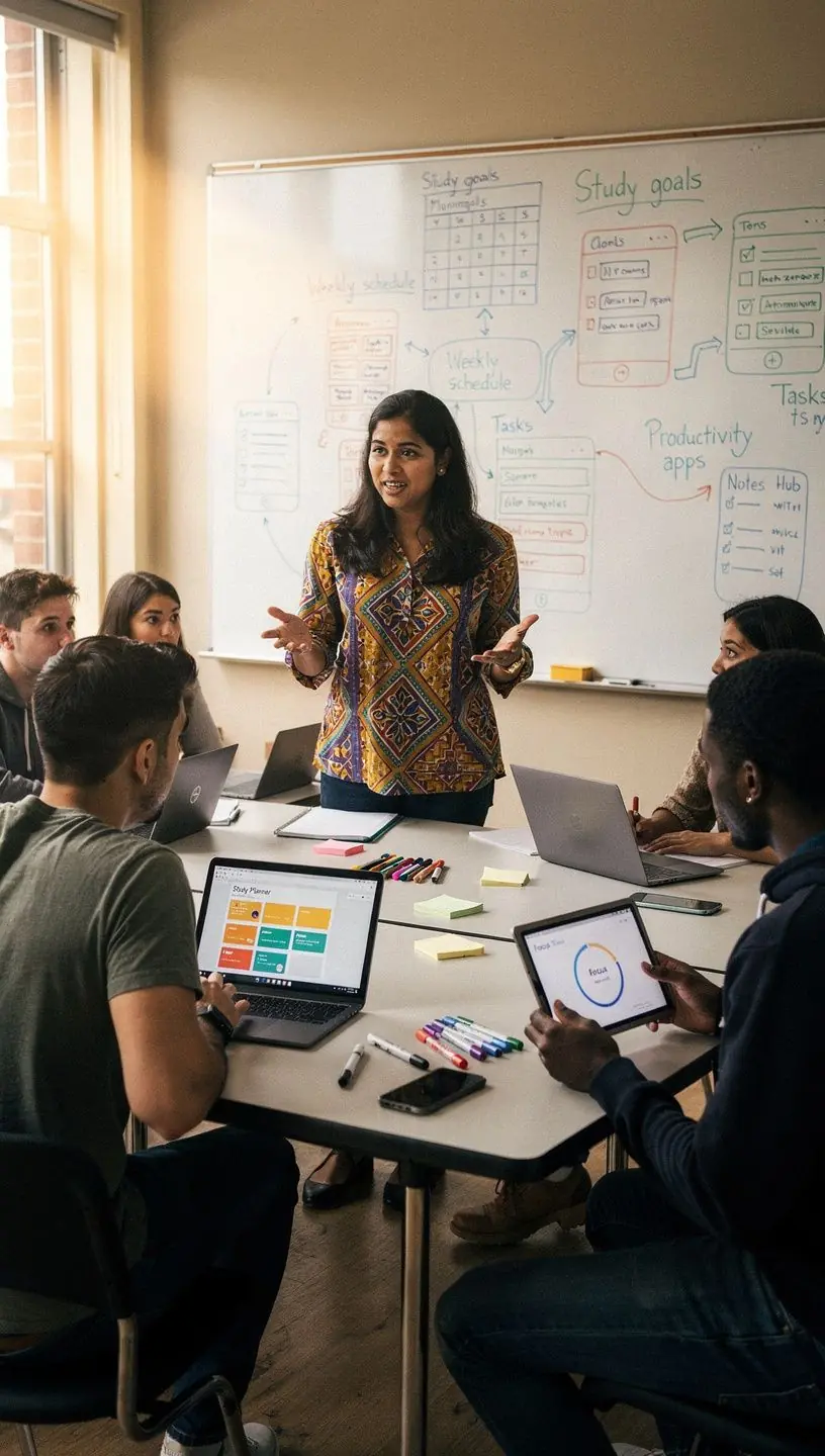 Infographic illustrating project management tools for teams